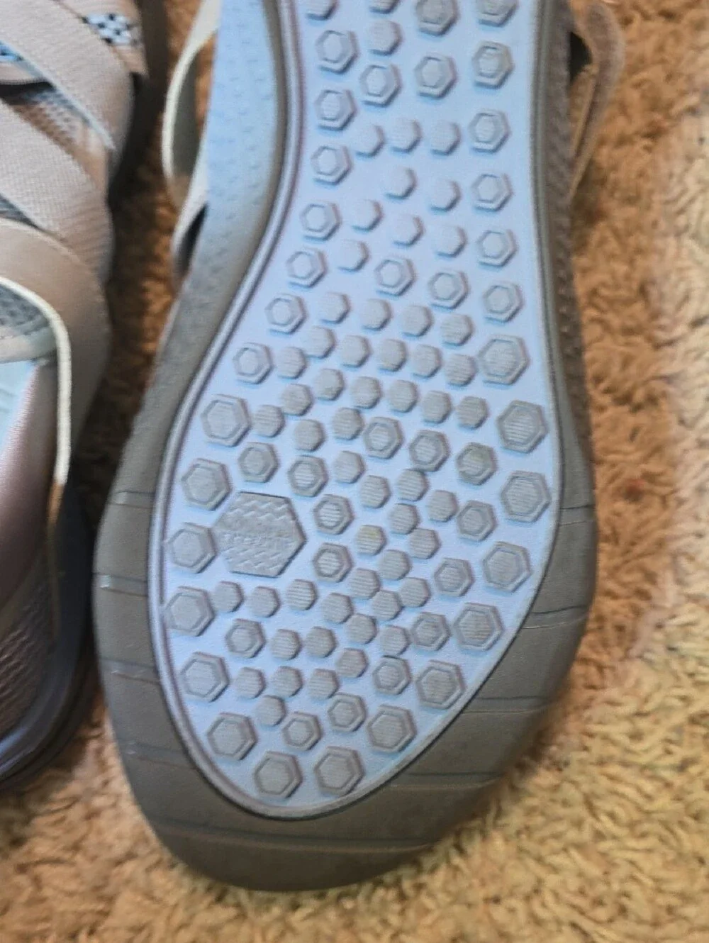 JSport by Jambu Light Gray and Pale Blue Athletic Sneakers Size 8.5
